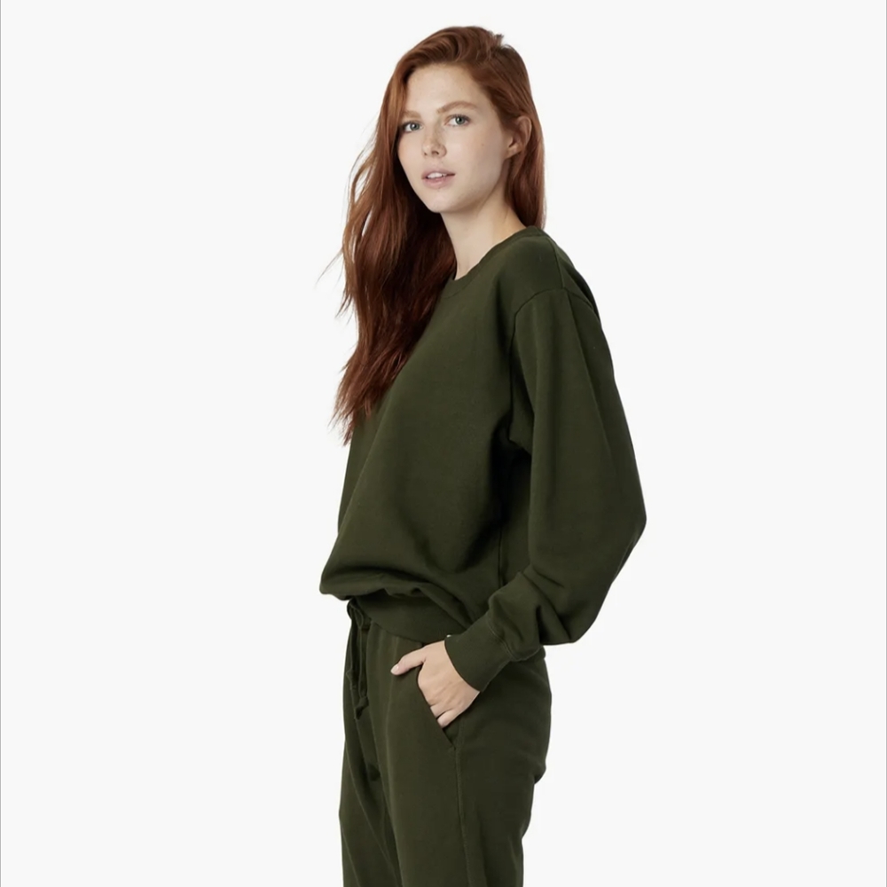 Tkees Hunter Green Crewneck and Jogger Set Size 1 (Small)